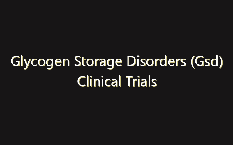 Glycogen Storage Disorders (Gsd) Clinical Trials Market:Size, Share, Scope And Forecast 2035