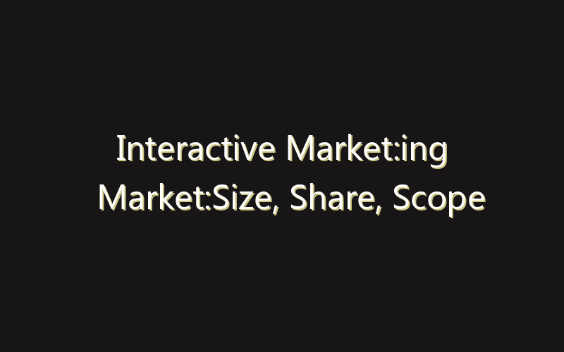 Interactive Market:ing Market:Size, Share, Scope And Forecast 2035