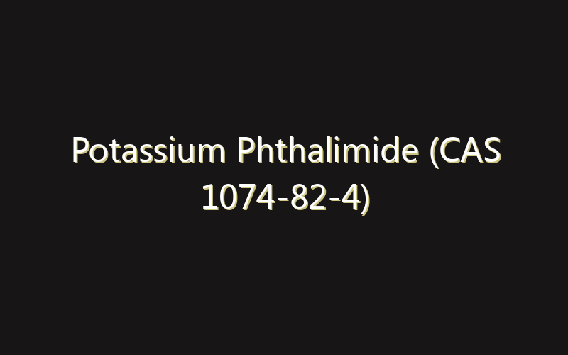 Potassium Phthalimide (CAS 1074-82-4) Market:Size, Share, Scope And Forecast 2035