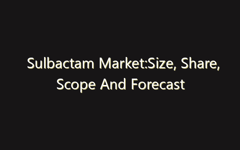 Sulbactam Market:Size, Share, Scope And Forecast 2035