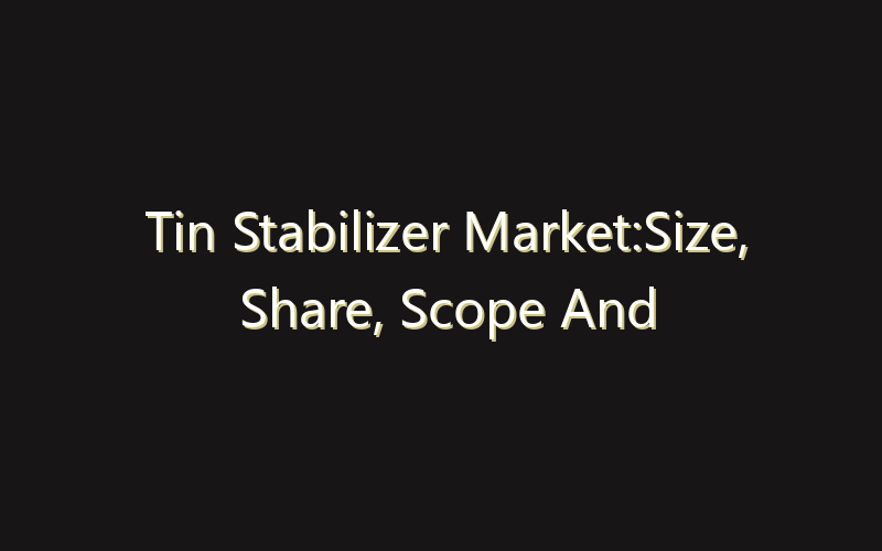 Tin Stabilizer Market:Size, Share, Scope And Forecast 2035